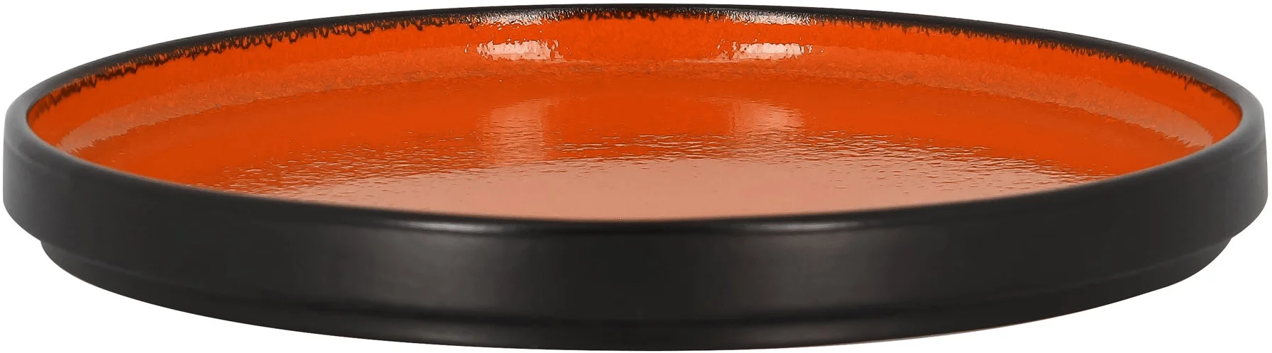 FIRE Talerz płaski, okrągły 23 cm pomarańczowy / RAK PORCELAIN