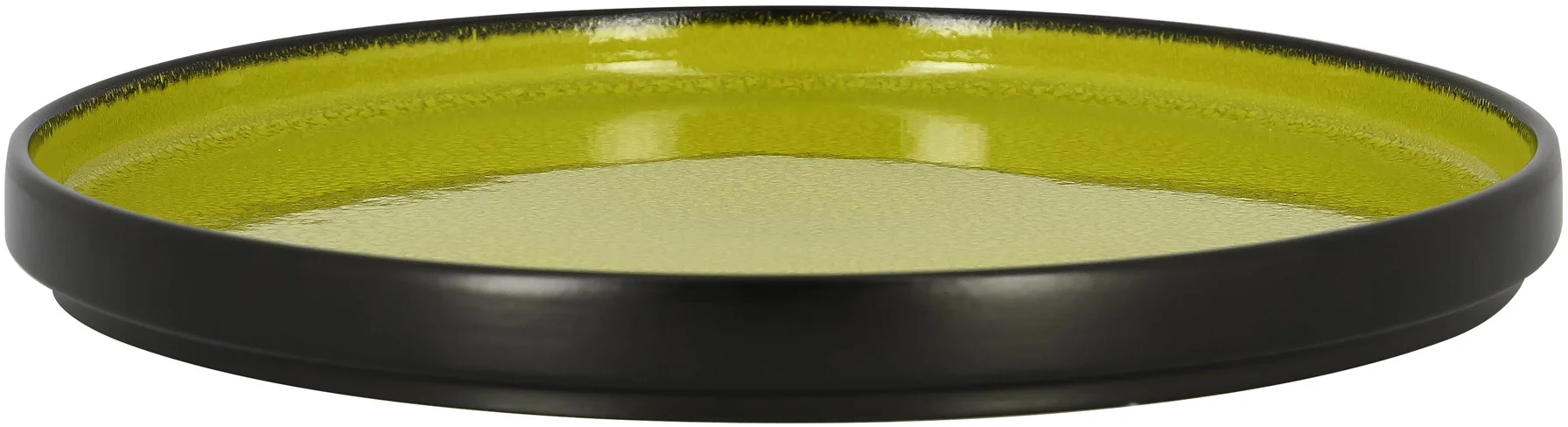 FIRE Talerz płaski, okrągły 27 cm zielony / RAK PORCELAIN