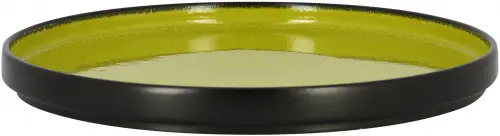 FIRE Talerz płaski, okrągły 27 cm zielony / RAK PORCELAIN