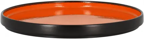 FIRE Talerz płaski, okrągły 27 cm pomarańczowy / RAK PORCELAIN