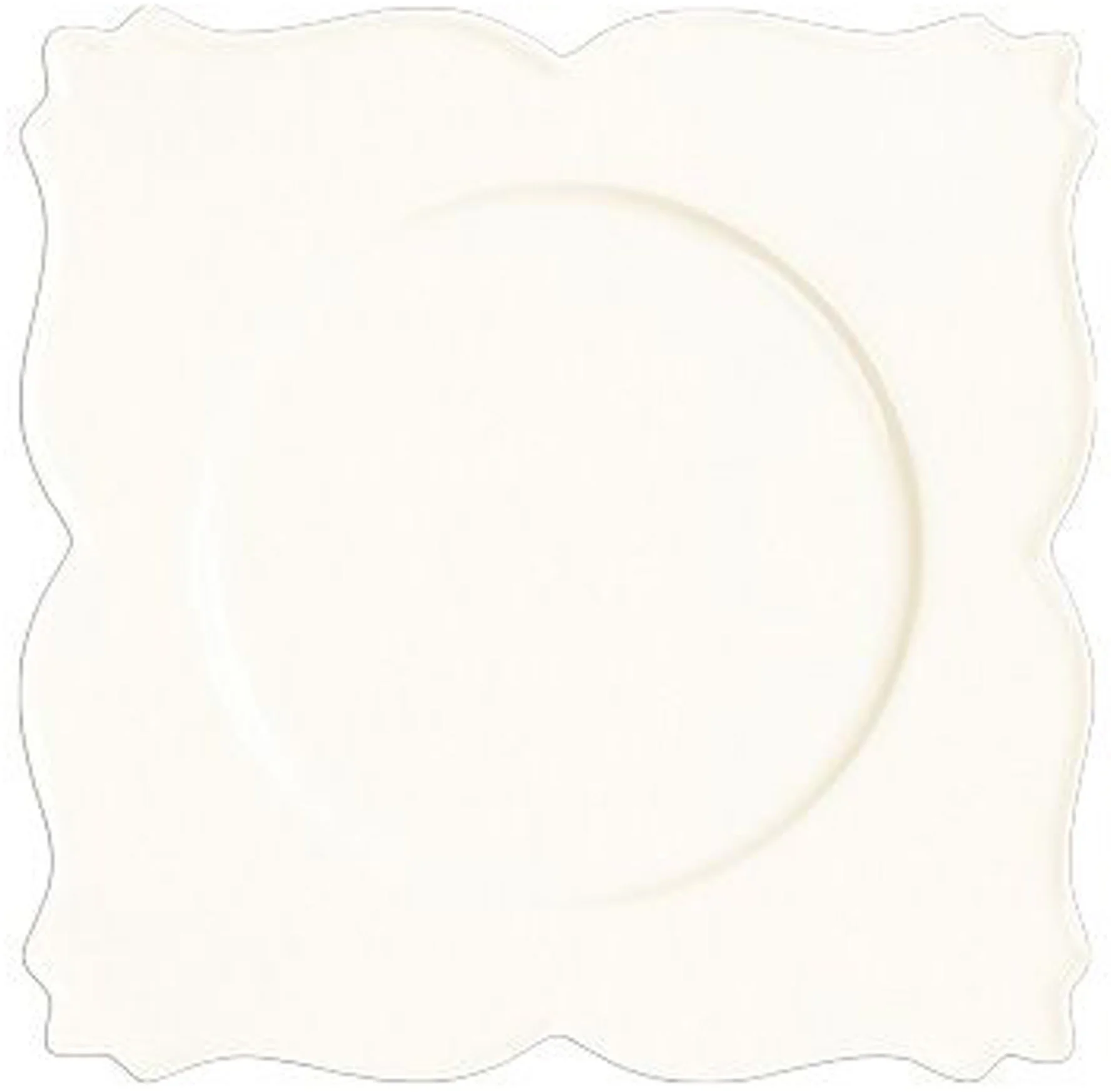 WHITE GOLD Talerz płaski kwadratowy King 26 cm / RAK PORCELAIN