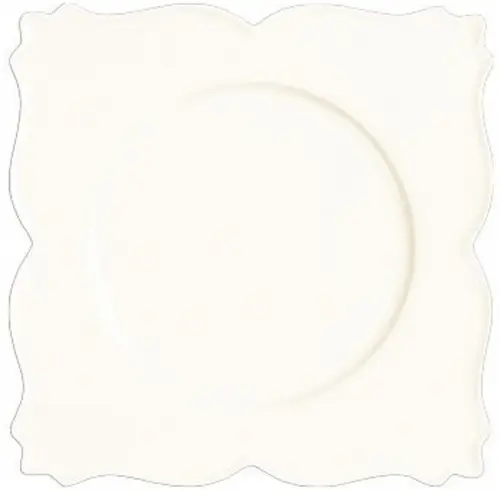 WHITE GOLD Talerz płaski kwadratowy King 26 cm / RAK PORCELAIN