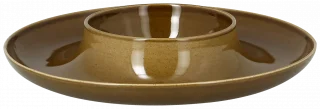 SUGGESTIONS Talerz okrągły 29,5 cm, brązowy Ashore / RAK PORCELAIN
