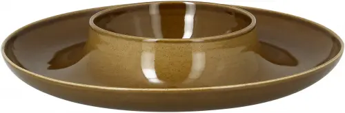 SUGGESTIONS Talerz okrągły 29,5 cm, brązowy Ashore / RAK PORCELAIN