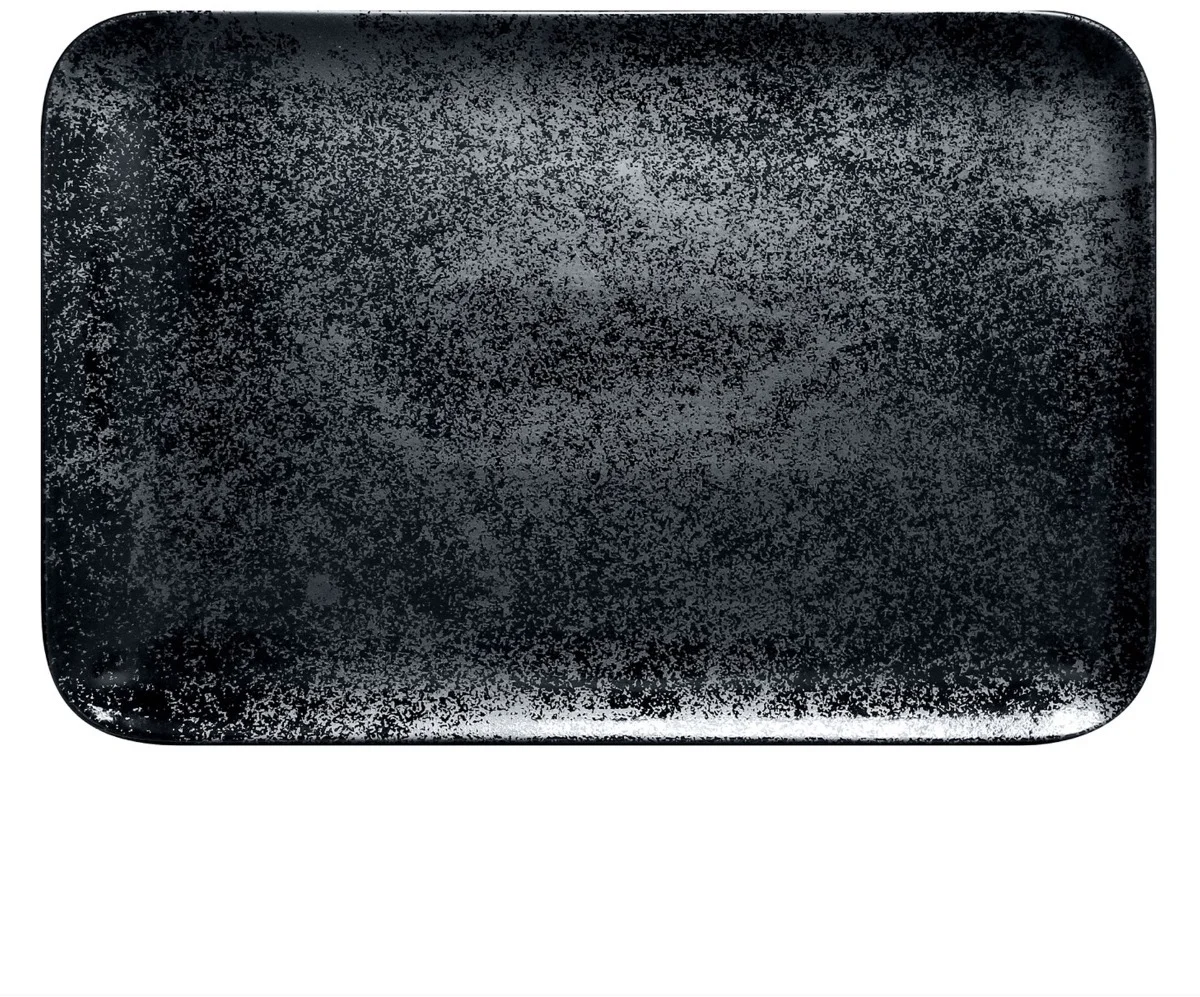 KARBON Talerz prostokątny 38 x 21 cm / RAK PORCELAIN