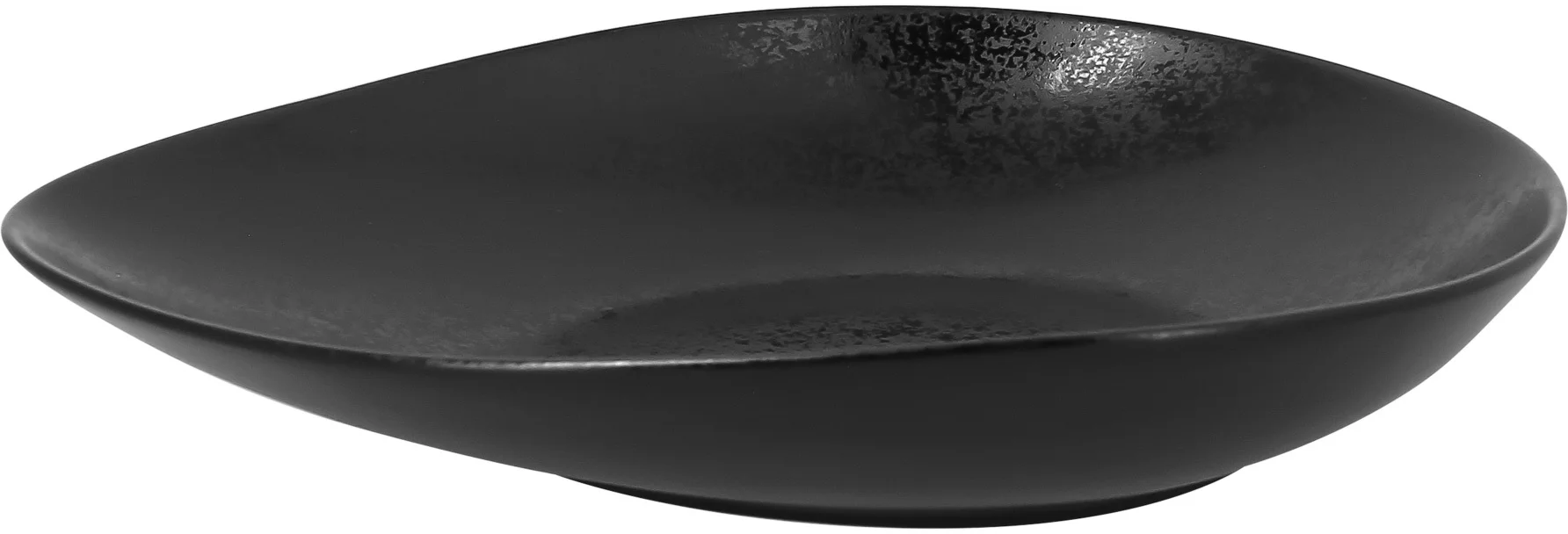 SUGGESTIONS Talerz głęboki 25 x 21 cm, czarny Shaped / RAK PORCELAIN