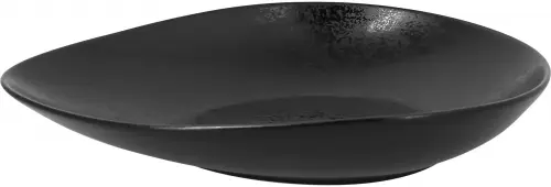 SUGGESTIONS Talerz głęboki 25 x 21 cm, czarny Shaped / RAK PORCELAIN