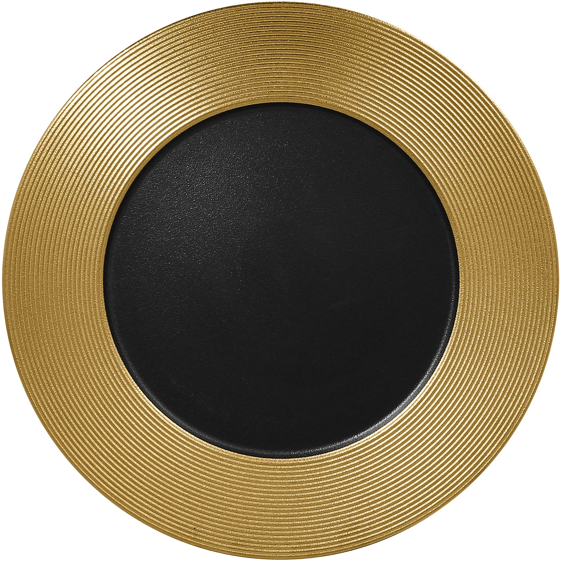 METALFUSION Talerz płaski tłoczony 33 cm złoty / RAK PORCELAIN