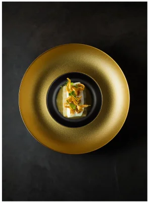 METALFUSION Talerz głęboki gourmet złoty 29 cm / RAK PORCELAIN