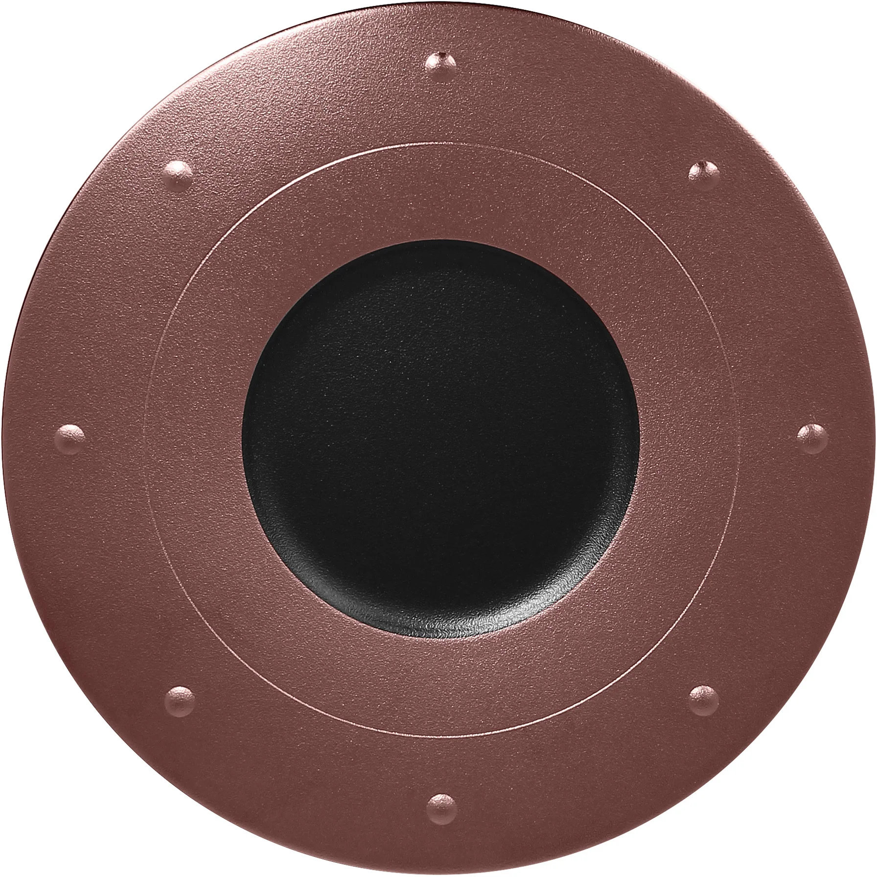 METALFUSION Talerz płaski zdobiony brązowy 31 cm / RAK PORCELAIN