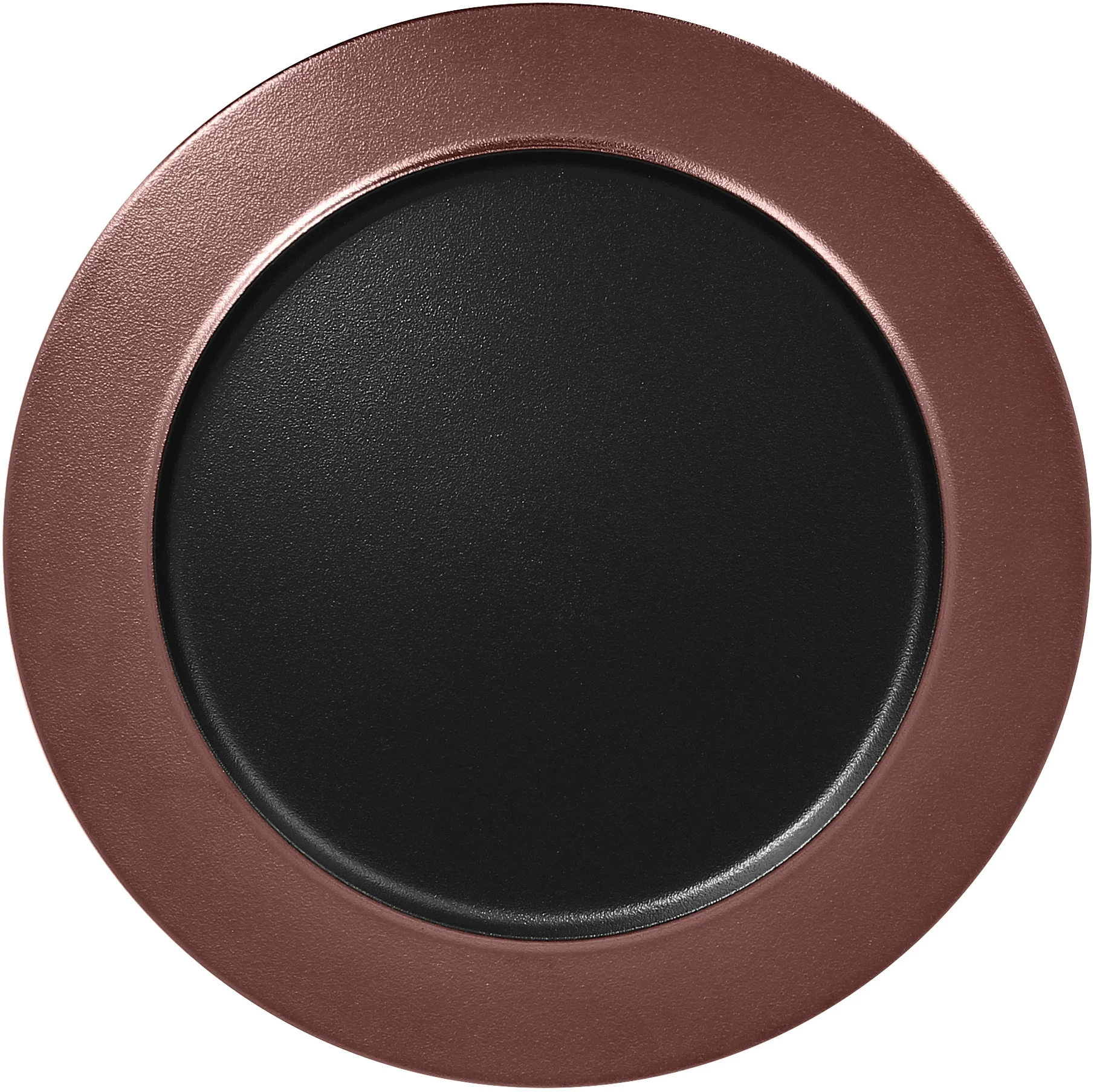 METALFUSION Talerz płaski z rantem brązowy 32 cm / RAK PORCELAIN