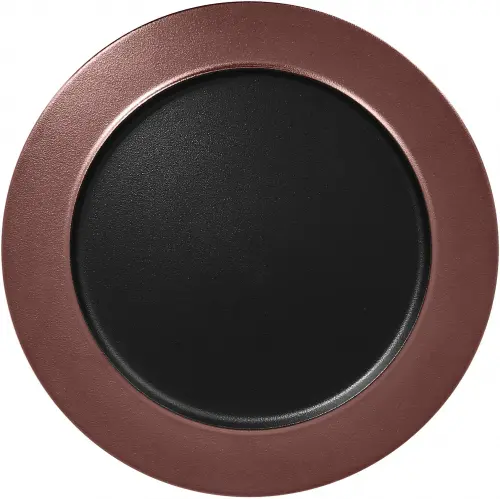 METALFUSION Talerz płaski z rantem brązowy 32 cm / RAK PORCELAIN