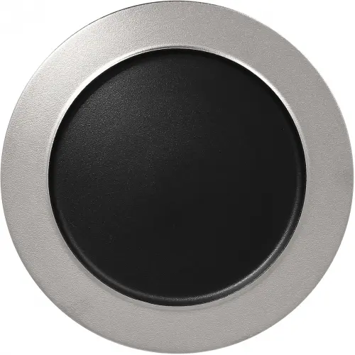 METALFUSION Talerz płaski z rantem srebrny 32 cm / RAK PORCELAIN