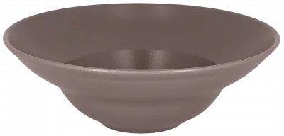 MELLOW Talerz głęboki wysoki brązowy 23 cm / RAK PORCELAIN