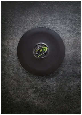 NEOFUSION Talerz przystawkowy Volcano 30 cm czarny / RAK PORCELAIN
