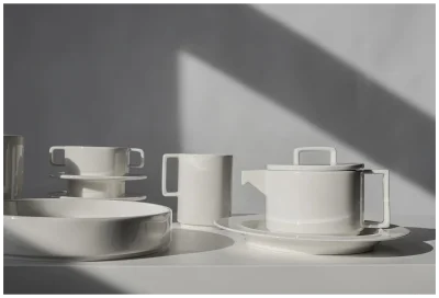 NORDIC Dzbanek do herbaty z pokrywką 1 l / RAK PORCELAIN