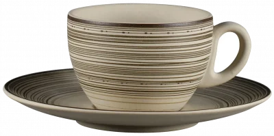 Spodek do filiżanki/kubka 17 cm Prima EARTH TERO / RAK PORCELAIN