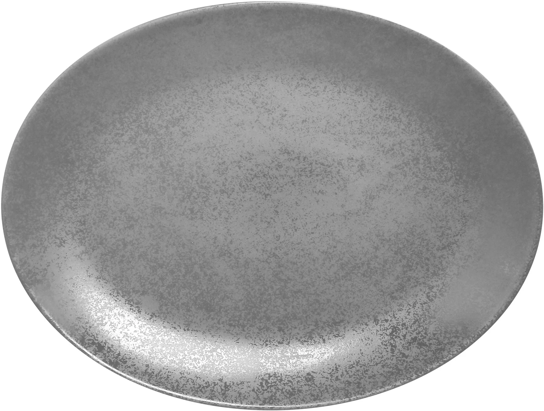 SHALE Talerz owalny 36 cm szary / RAK PORCELAIN 