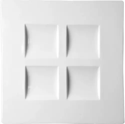 ALL SPICE Talerz kwadratowy z 4 wgłebieniami / RAK PORCELAIN