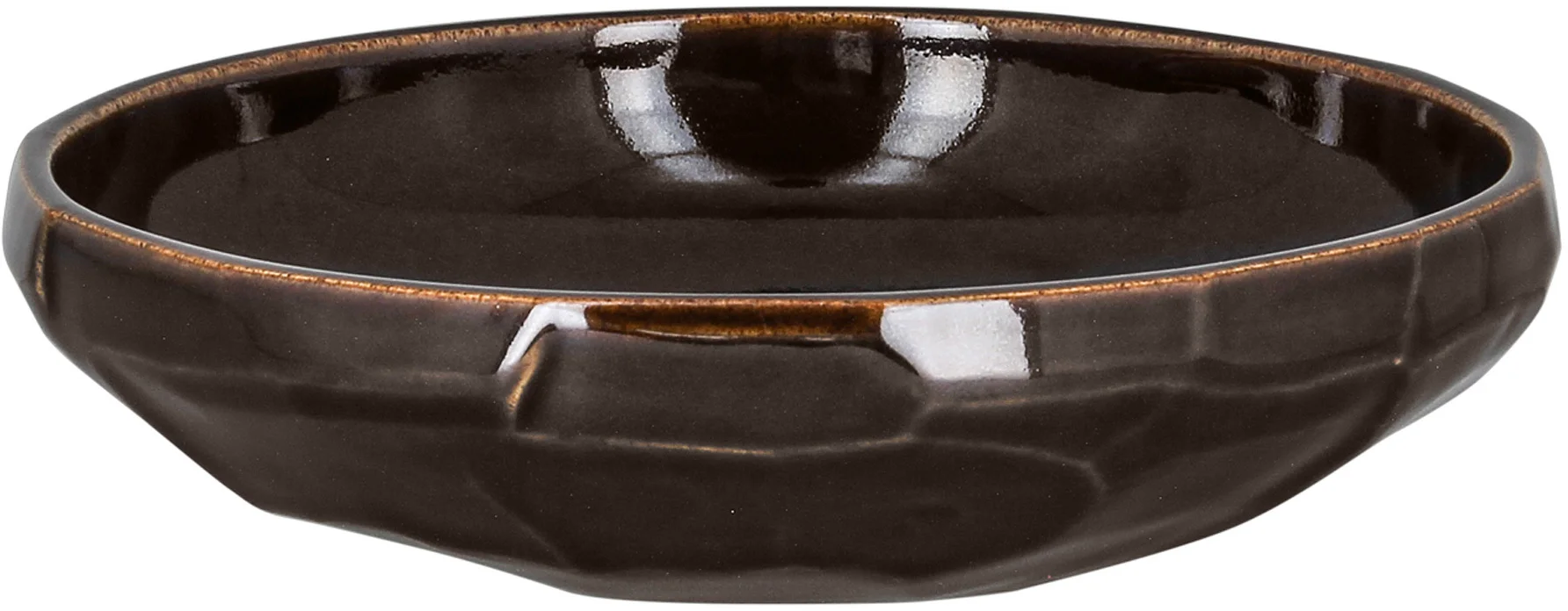 SKETCHES Talerz głęboki rzeźbiony 20 cm brązowy / RAK PORCELAIN