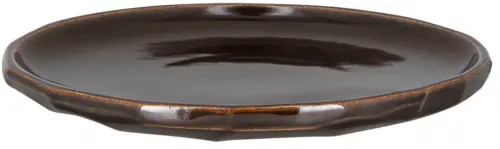 SKETCHES Talerz płaski rzeźbiony 24 cm brązowy / RAK PORCELAIN