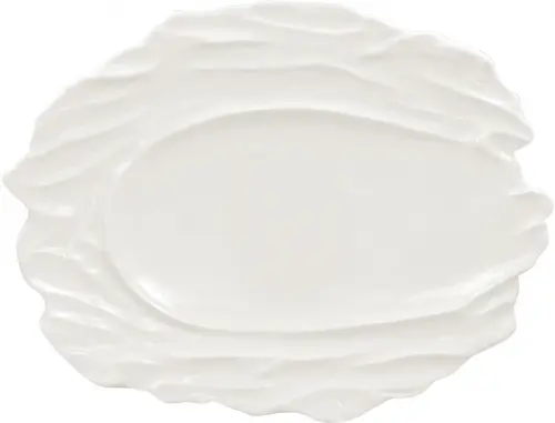 SKETCHES Talerz płaski 37 x 27 cm / RAK PORCELAIN