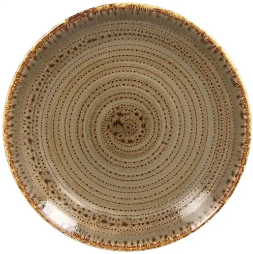TWIRL Talerz płaski 27 cm brązowy / RAK PORCELAIN