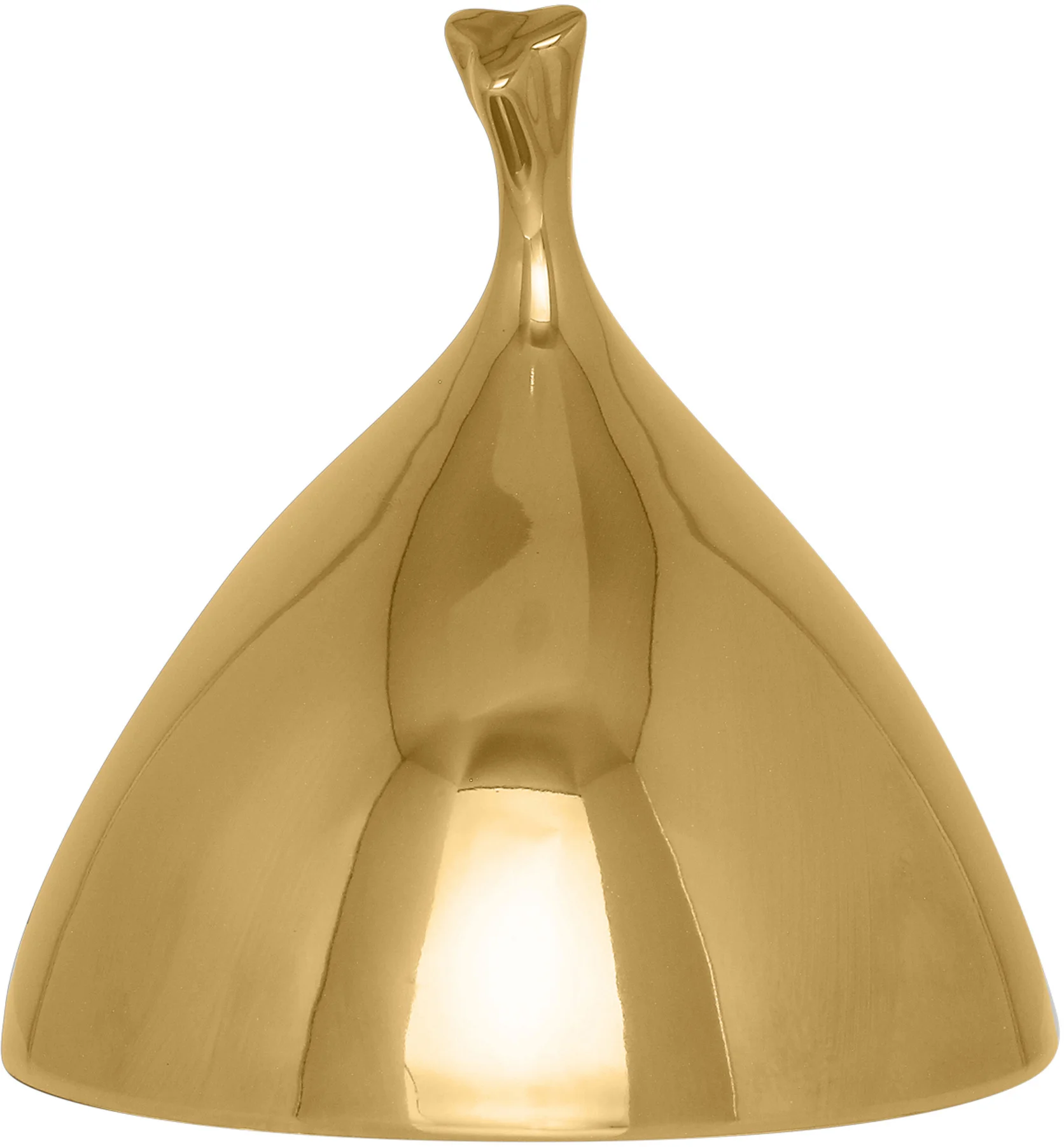 HIDE Pokrywa 20,5 cm złota / RAK PORCELAIN