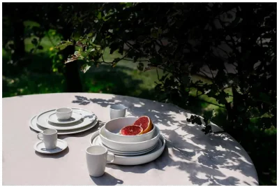 EASE RAKSTONE Talerz płaski 16 cm biały / RAK PORCELAIN