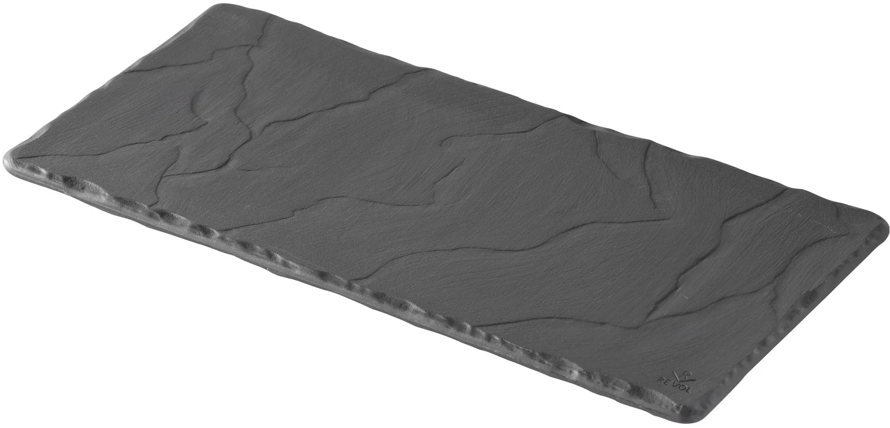 BASALT Taca prostokątna 30 x 11 cm czarny / REVOL