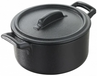 BELLE CUISINE NOIR Garnuszek z pokrywą 200 ml / REVOL
