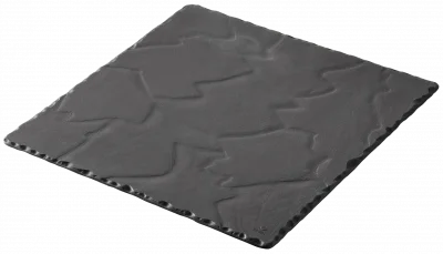 BASALT Talerz kwadratowy 30 x 30 cm czarny / REVOL