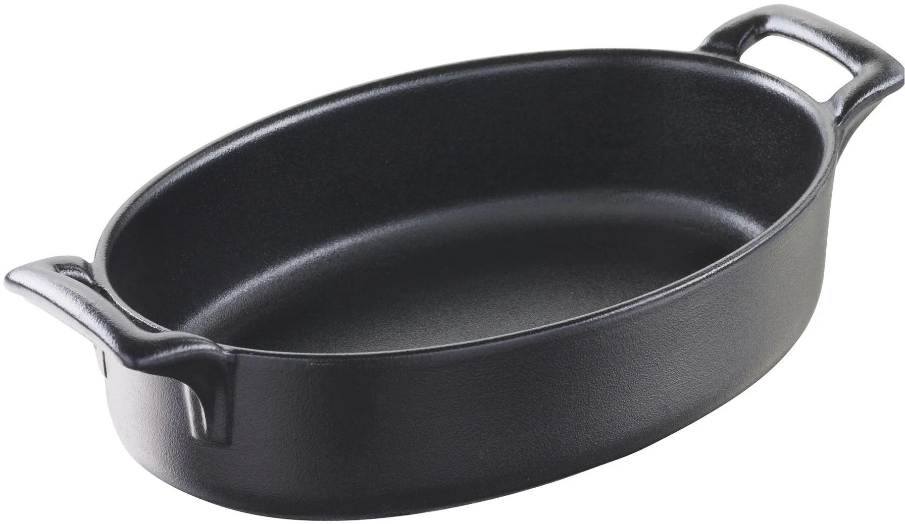 BELLE CUISINE NOIR Naczynie owalne głębokie 400 ml czarne / REVOL