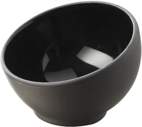 SOLID Miseczka asymetryczna czarne 40 ml / REVOL