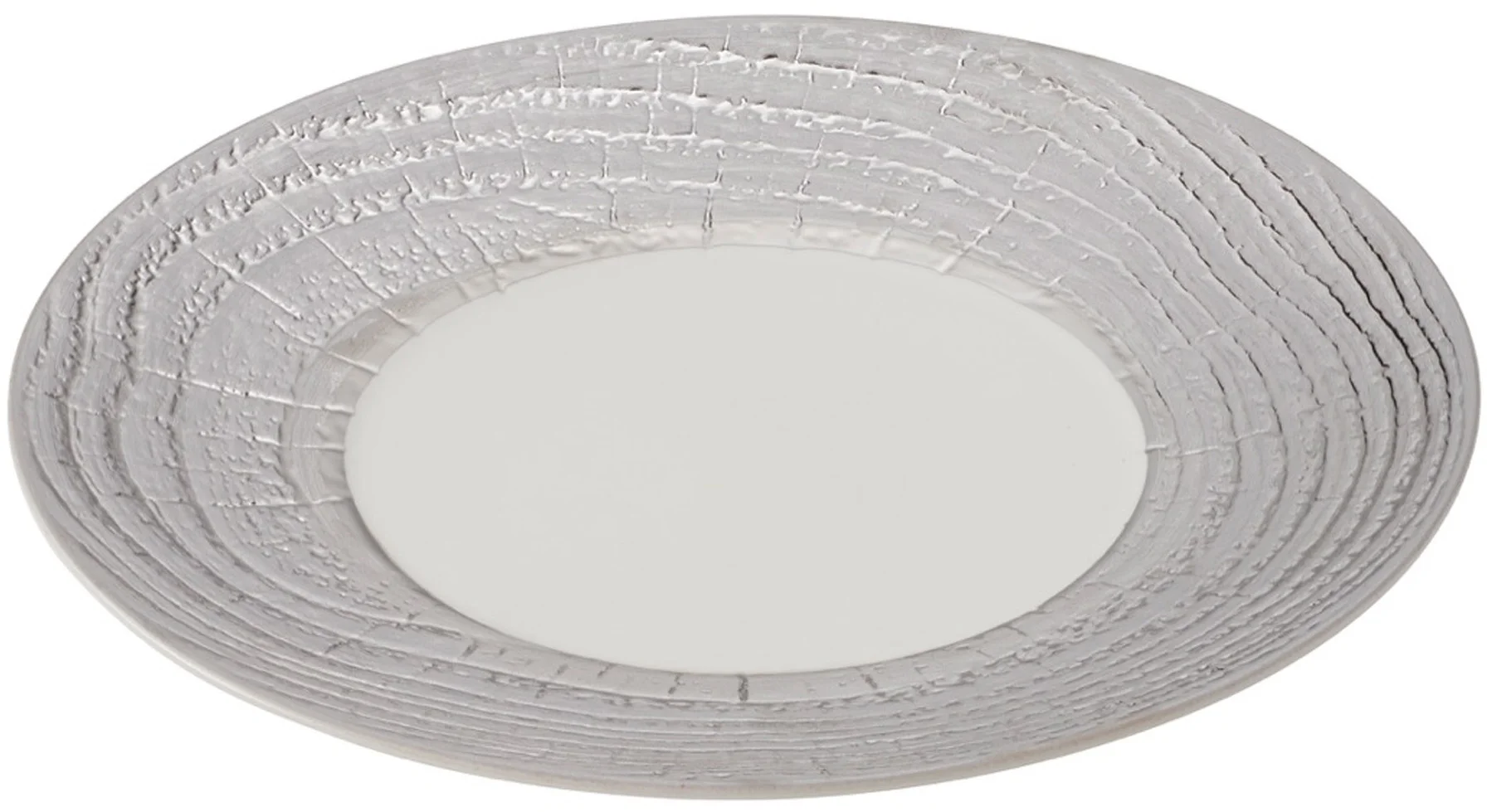 ARBORESCENCE Talerz płaski 31 cm srebrny / REVOL