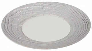 ARBORESCENCE Talerz płaski 31 cm srebrny / REVOL
