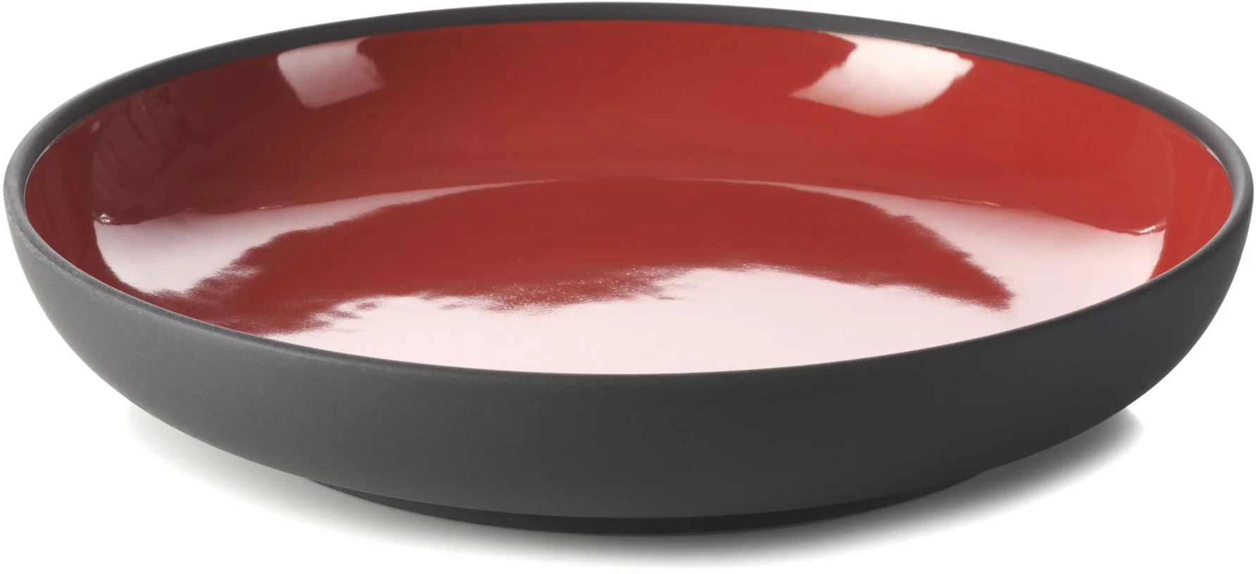 SOLID Talerz 23,5 cm czerwono-czarny / REVOL