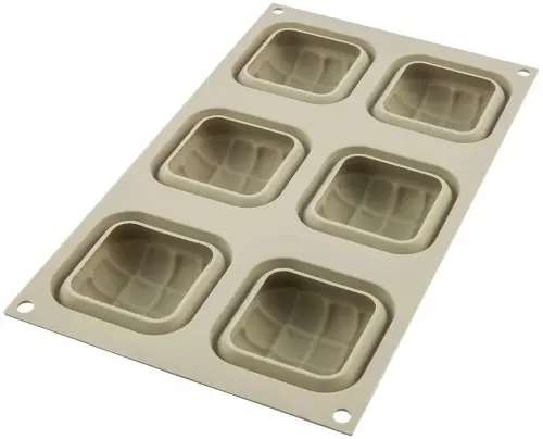 MINI ELEGANZA Forma silikonowa, kwadraty / SILIKOMART