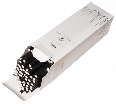 Rurki czarne 8x140mm (op. 100 szt)