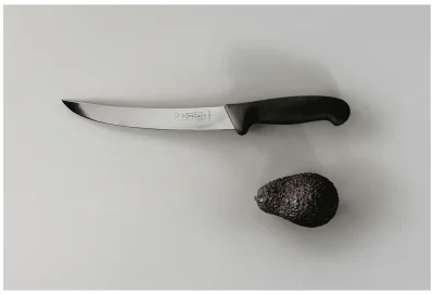 TOMGAST Nóż masarski czarny dł. 20 cm