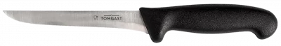 TOMGAST Nóż do filetowania - giętki czarny dł. 15 cm