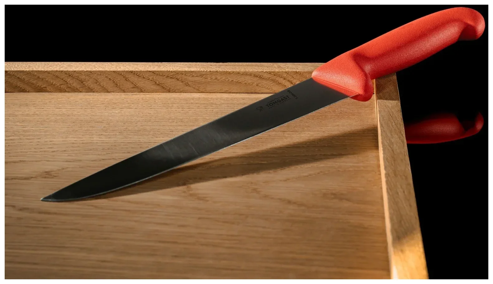 TOMGAST Nóż uniwersalny czerwony dł. 21 cm