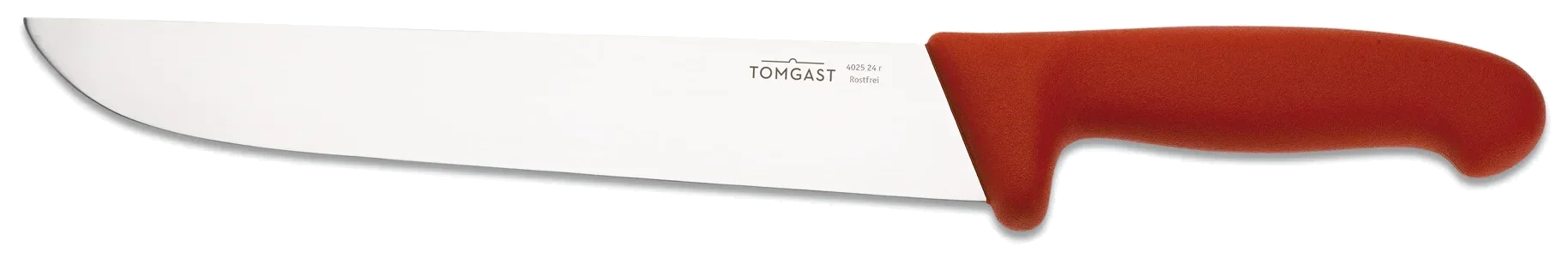 TOMGAST Nóż masarski czerwony dł. 24 cm