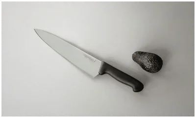 TOMGAST Nóż szefa kuchni czarny dł. 26 cm