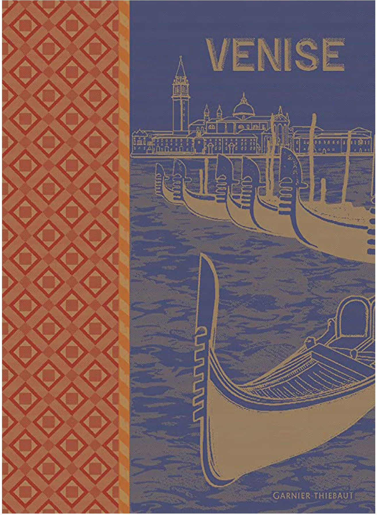 Ręcznik kuchenny GONDOLES BLEU ROY 56 x 77 cm / GARNIER THIEBAUT