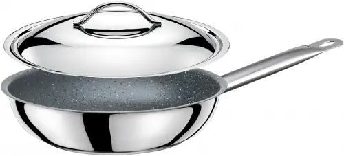 EXCLUSIVE Patelnia Granite 32 cm z pokrywką / TOMGAST