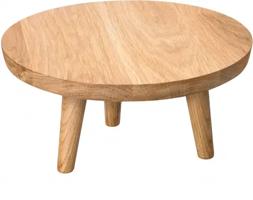 SIMPLE Podstawa dębowa okrągła niska, 28 cm / VERLO