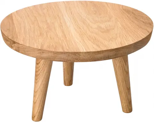 EGZOS Podstawa dębowa okrągła wysoka, 28 cm / VERLO