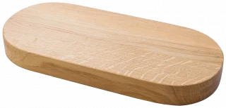 Deska do serwowania dębowa owalna 500x290x40 mm STRATOS - VERLO