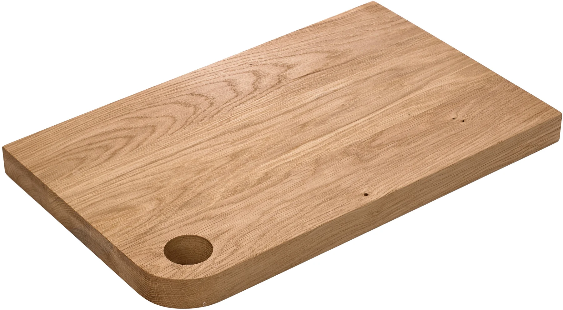 Deska do serwowania dębowa z otworem 38x23,5x2,5 cm SIMPLE / VERLO